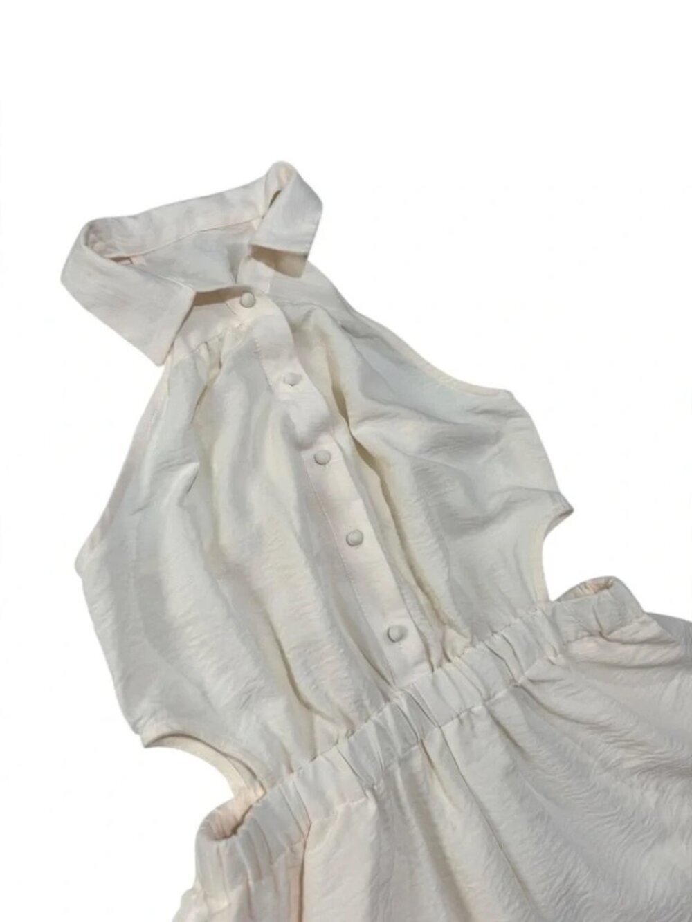 CUPSHE - Ivory Halterneck Romper M - Picture 4 of 10